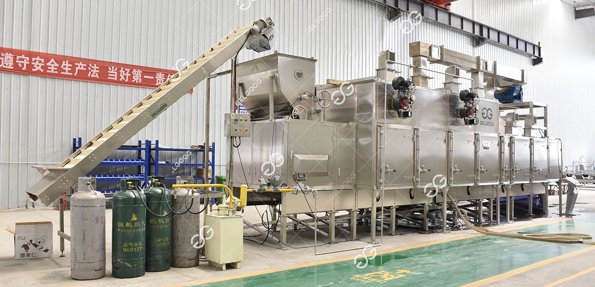 Continuous Nuts Roasting Machine for Sale